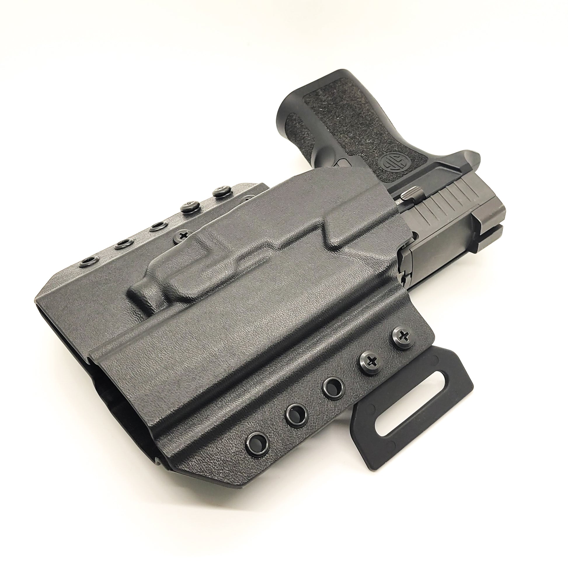 Four Brothers Outside Waistband OWB Pancake Style Kydex holster for the Sig Sauer P320 Full Size, X5 Legion & M17 with the Streamlight TLR-7X, TLR-7 X, & TLR-7