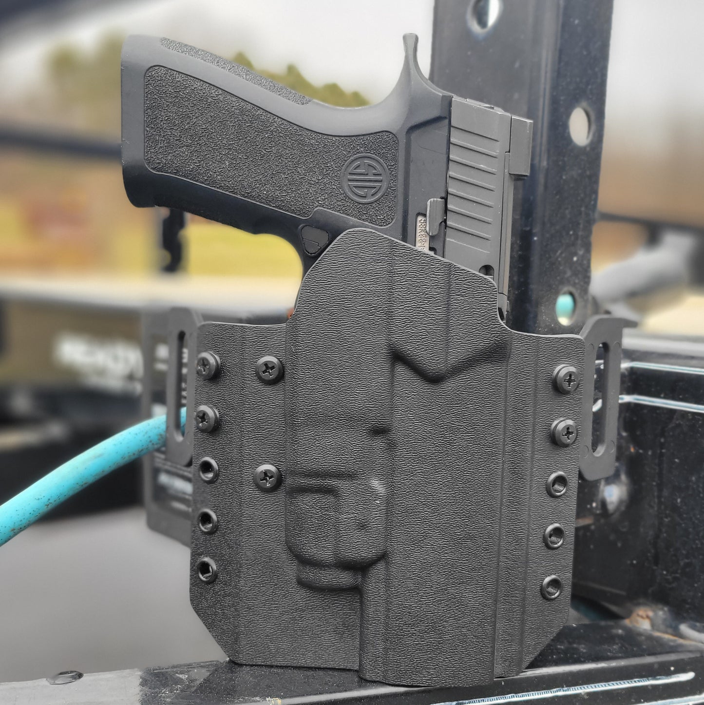 Four Brothers Outside Waistband OWB Pancake Style Kydex holster for the Sig Sauer P320 Full Size, X5 Legion & M17 with the Streamlight TLR-7X, TLR-7 X, & TLR-7