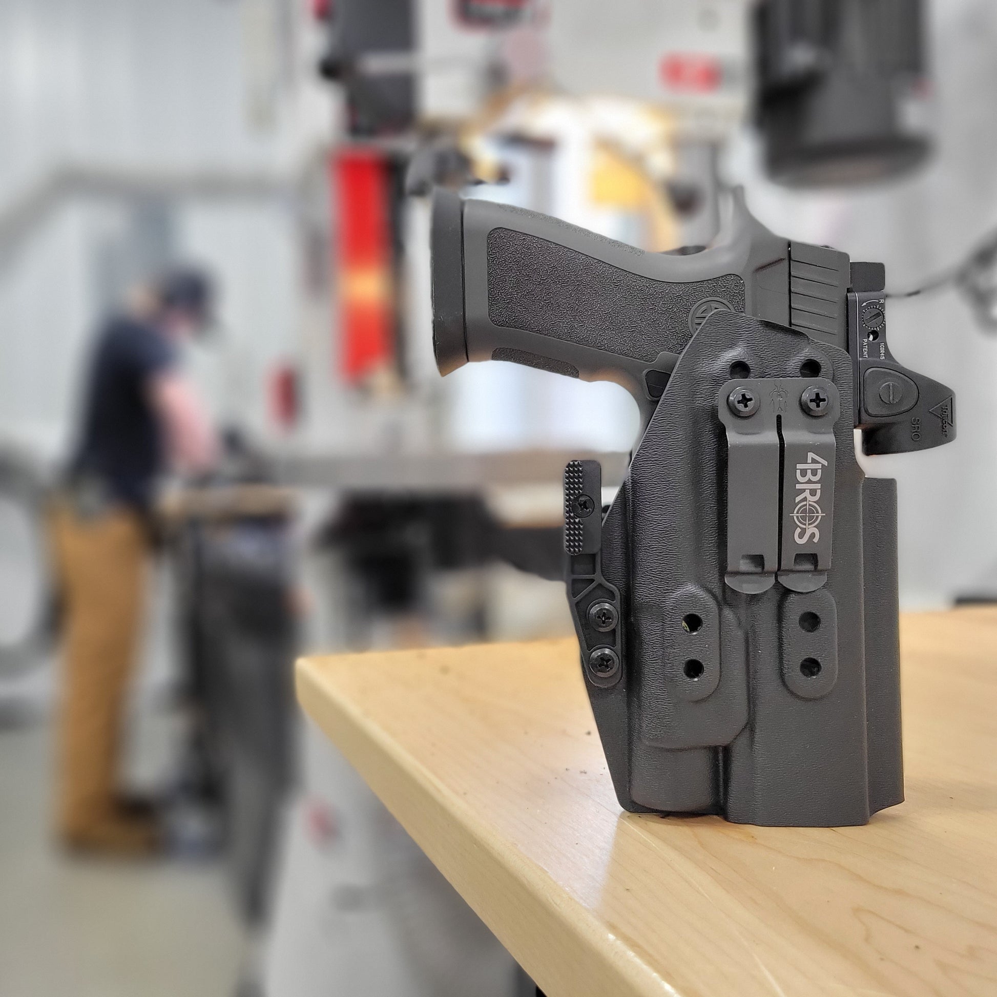 For the best IWB Inside Waistband Holster for the Sig Sauer P320 series & Streamlight TLR-1 or TLR-1 HL light & GoGun USA Gas Pedal shop Four Brothers Holsters.