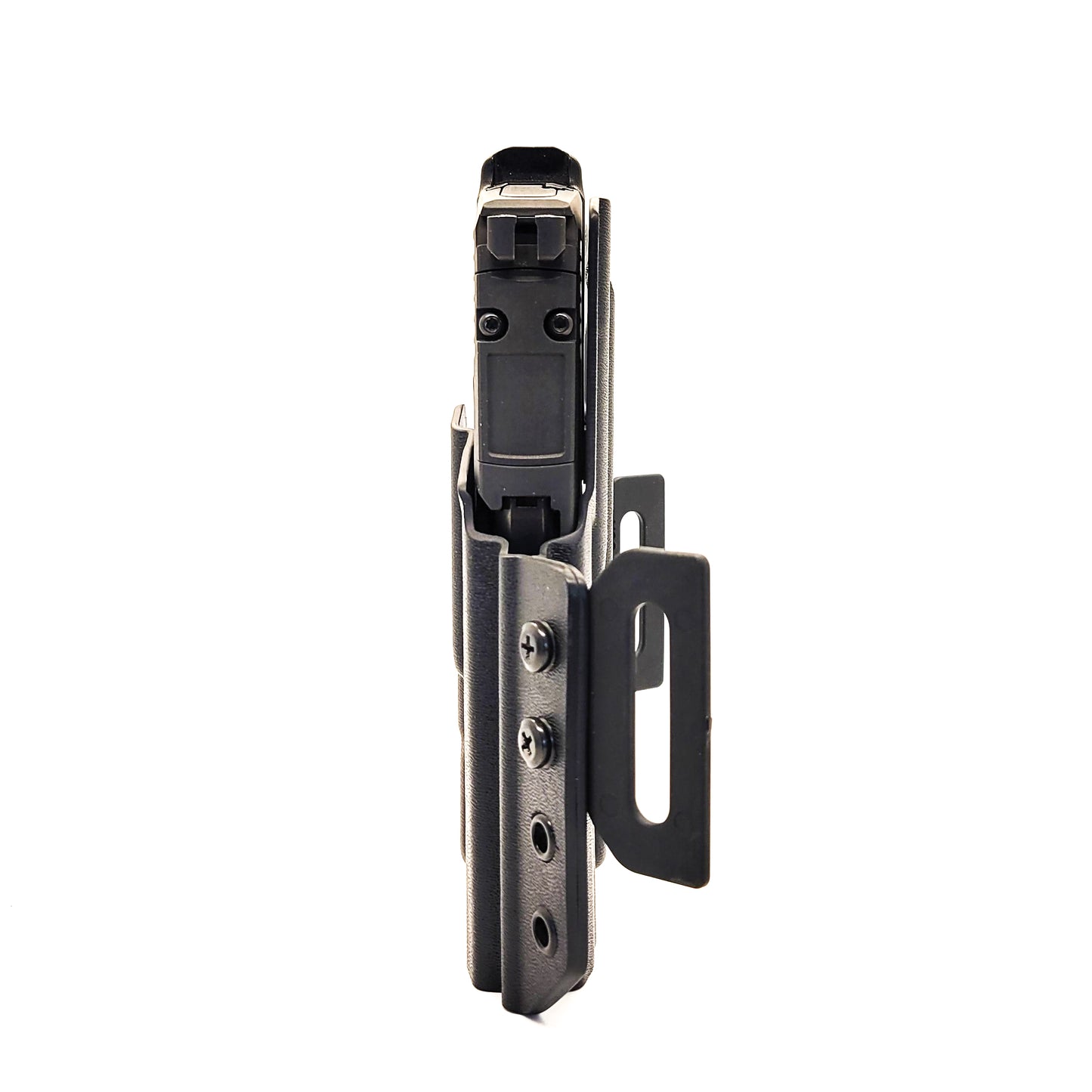 OWB Kydex holster for Sig Sauer P365-XMACRO TLR-7 X & TLR-7 A. Pancake holster, adjustable retention, open muzzle, optic/red dot ready. Made in USA.