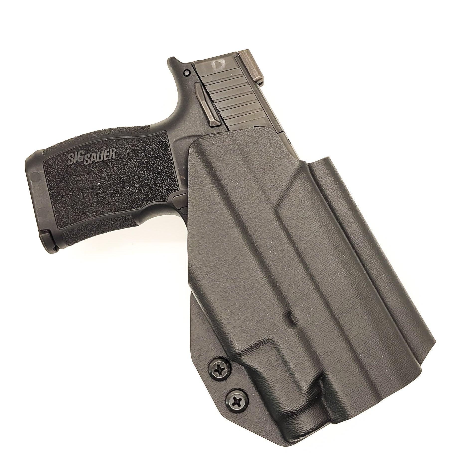 For the best OWB holster for the Sig Sauer P365 or P365XL pistol & Pro Ledge Tactical Application Rail & Streamlight TLR-7 Sub Shop Four Brothers Holsters.