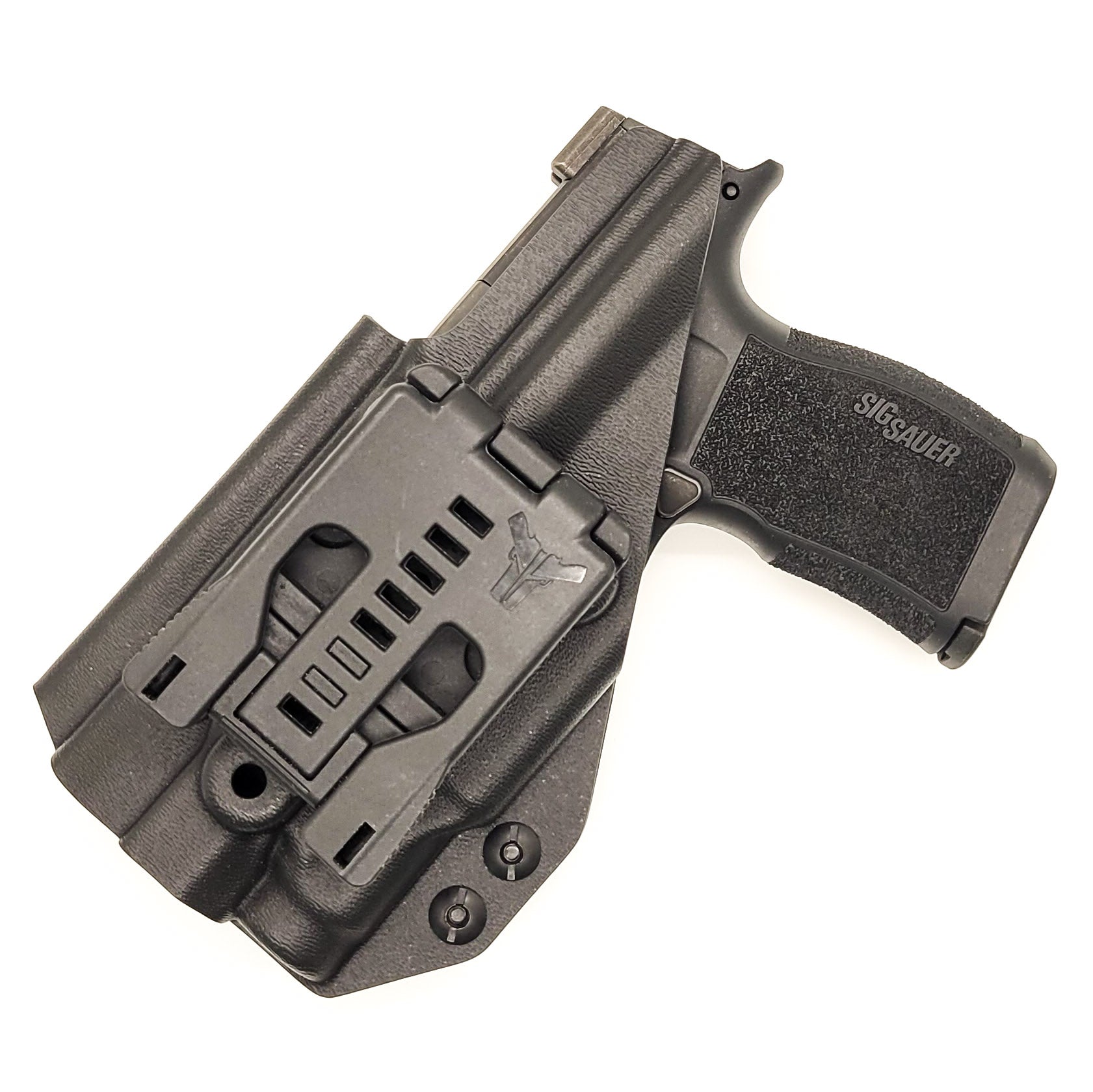 For the best OWB holster for the Sig Sauer P365 or P365XL pistol & Pro Ledge Tactical Application Rail & Streamlight TLR-7 Sub Shop Four Brothers Holsters.