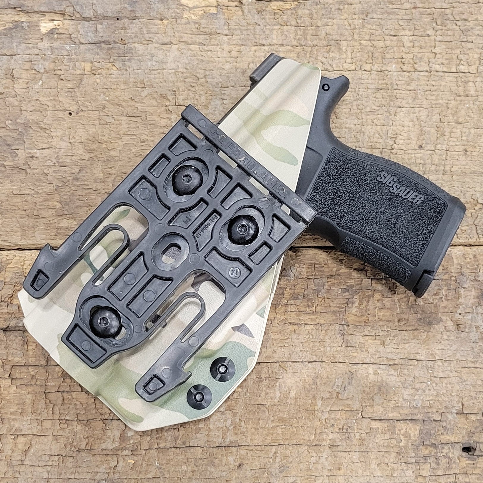 For the best OWB holster for the Sig Sauer P365 or P365XL pistol & Pro Ledge Tactical Application Rail & Streamlight TLR-7 Sub Shop Four Brothers Holsters.