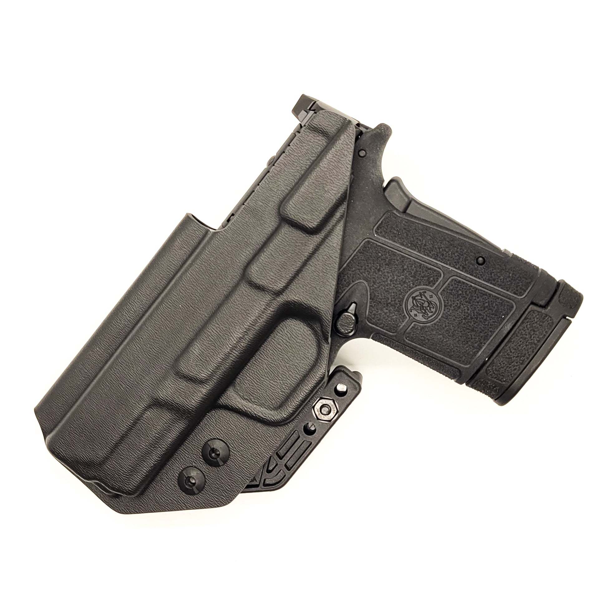 For best  IWB AIWB Inside Waistband Kydex Holster for the Smith & Wesson EQUALIZER handgun, shop Four Brothers 4BROS Holsters.  Proudly made in the USA.