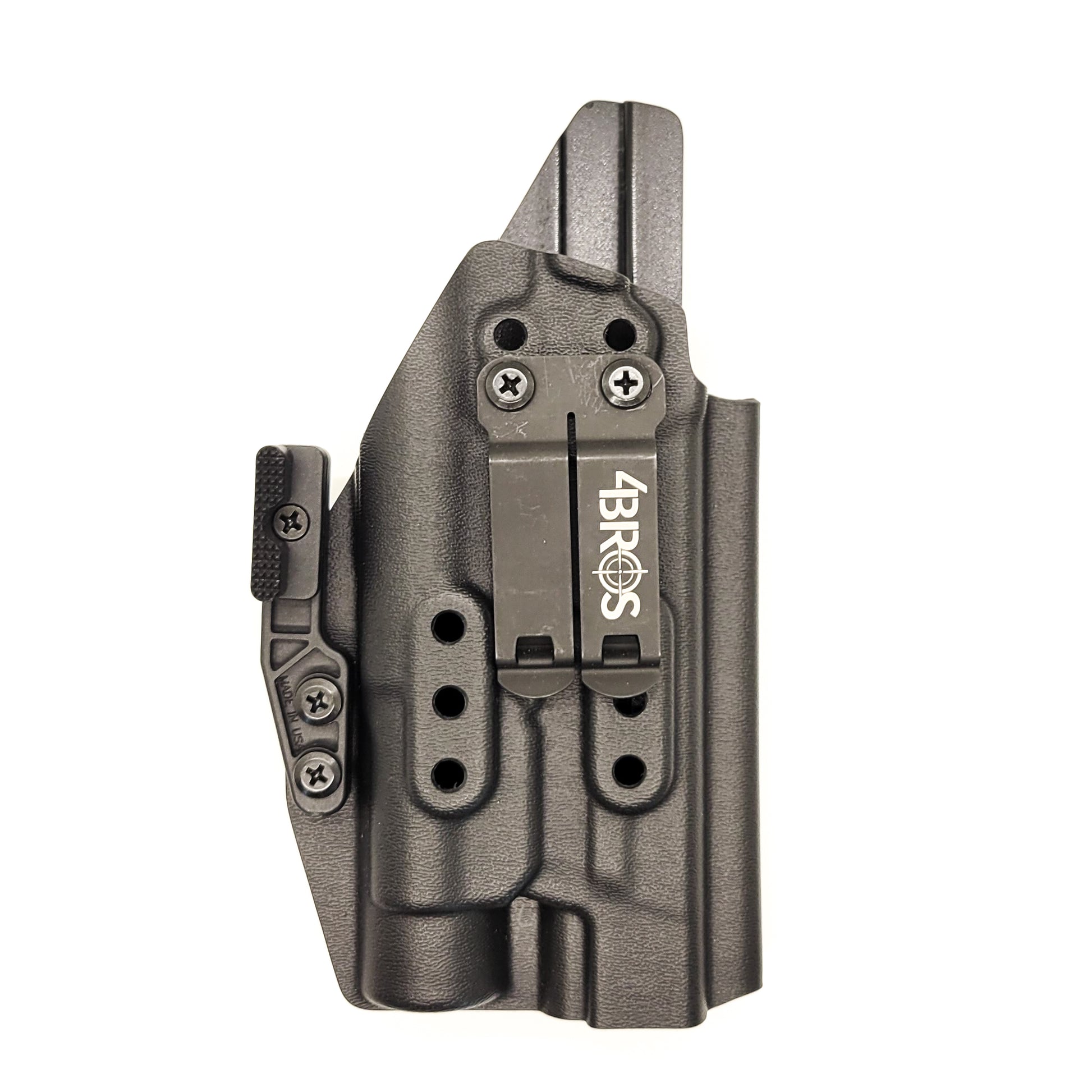 For the best Inside Waistband holster for the Smith & Wesson M&P 10MM M2.0 pistol with thumb safety & Streamlight TLR-1 or TLR-1 HL shop Four Brothers Holsters.