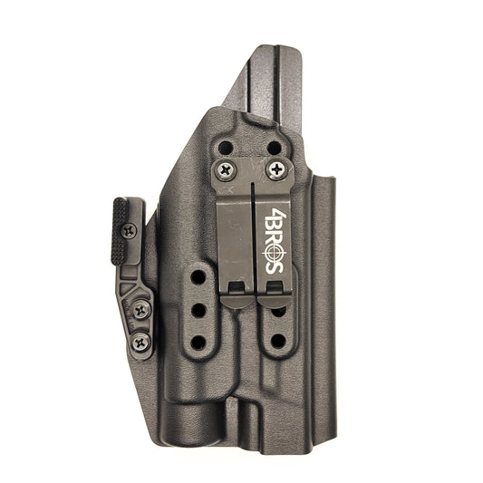 For the best Inside Waistband holster for the Smith & Wesson M&P 10MM M2.0 pistol with thumb safety & Streamlight TLR-1 or TLR-1 HL shop Four Brothers Holsters.