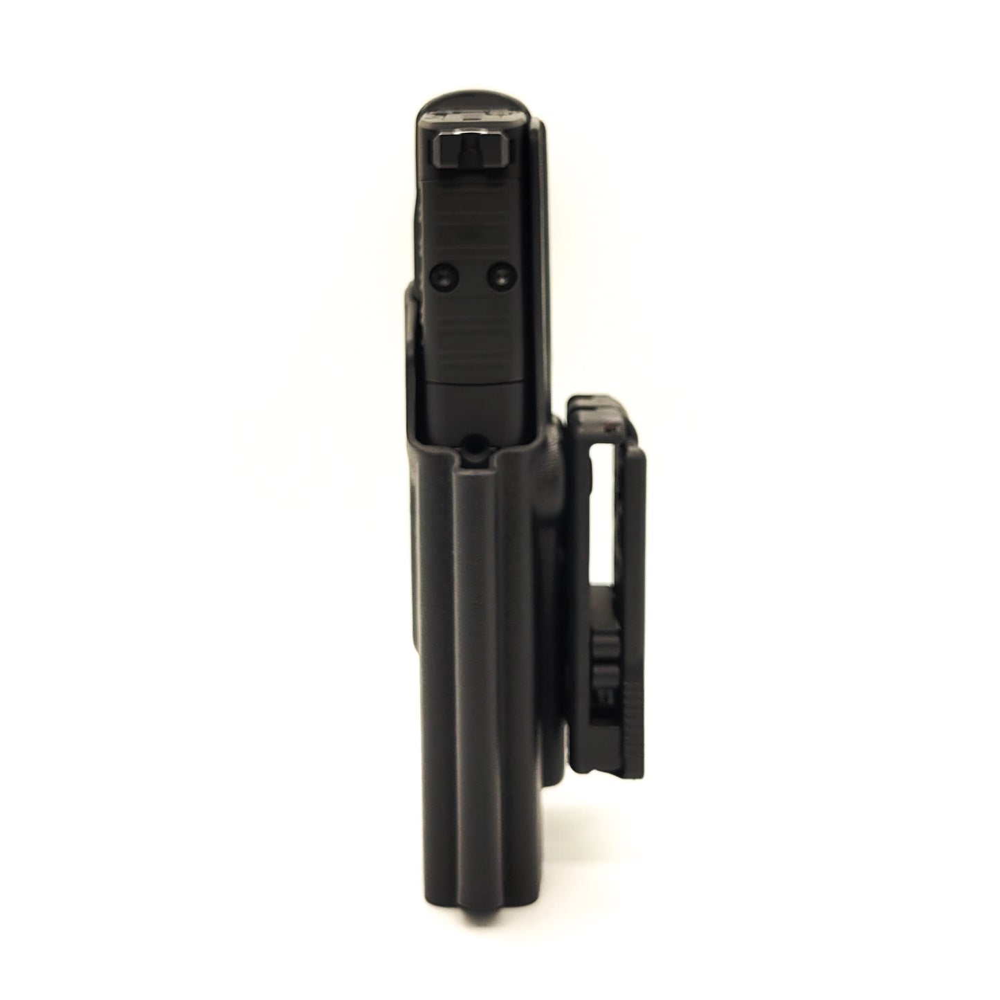 For the best Outside Waistband OWB Holster for the Springfield Armory Hellcat Pro handgun with or without a red dot sight shop Four Brothers 4BROS Holsters.