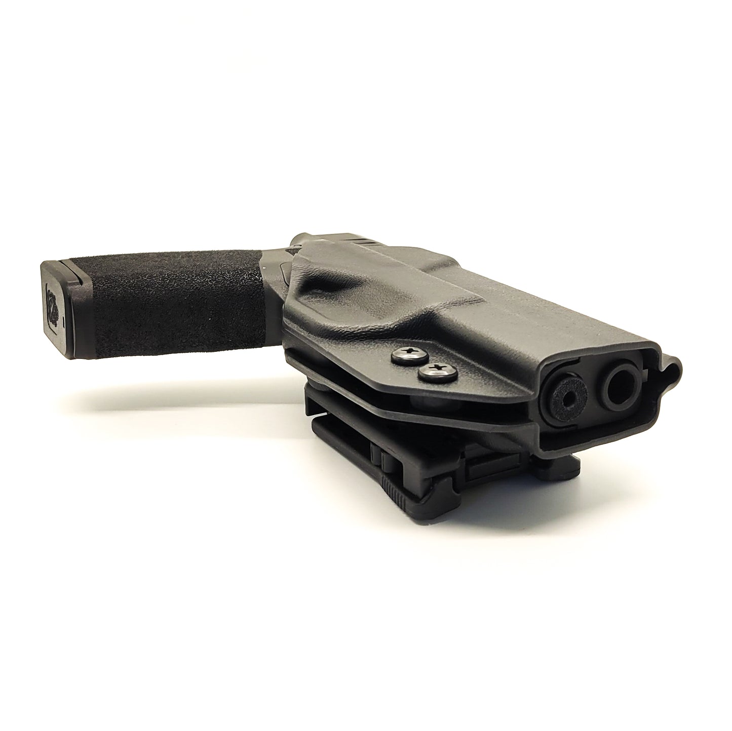 For the best Outside Waistband OWB Holster for the Springfield Armory Hellcat Pro handgun with or without a red dot sight shop Four Brothers 4BROS Holsters.