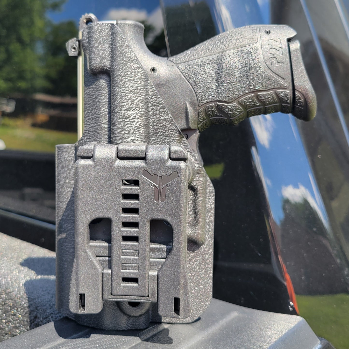 For the best Outside Waistband Kydex Holster designed to fit the Walther P22 22 Long Rifle Pistol, shop Four Brothers 4BROS Holsters. Made in the USA.