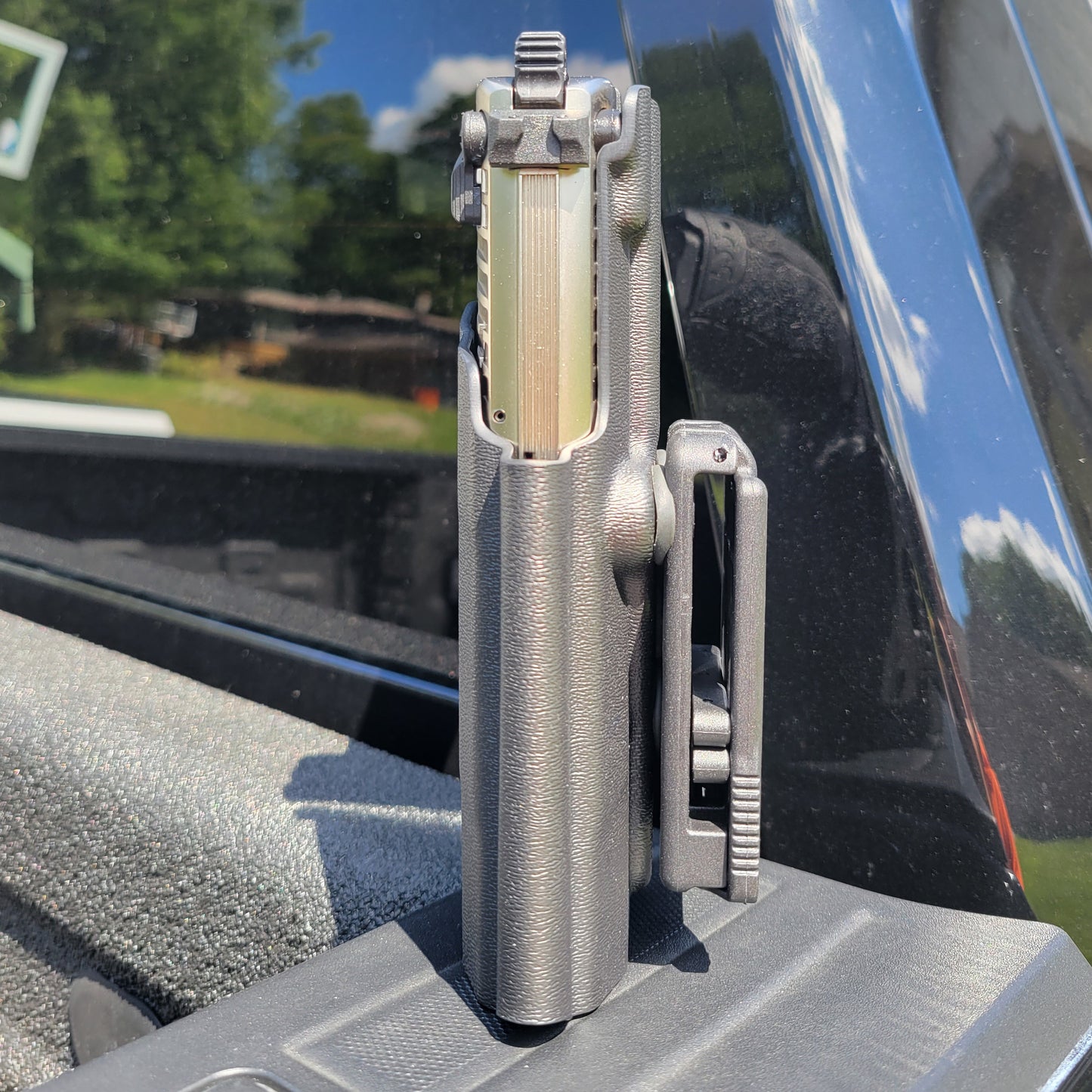 For the best Outside Waistband Kydex Holster designed to fit the Walther P22 22 Long Rifle Pistol, shop Four Brothers 4BROS Holsters. Made in the USA.