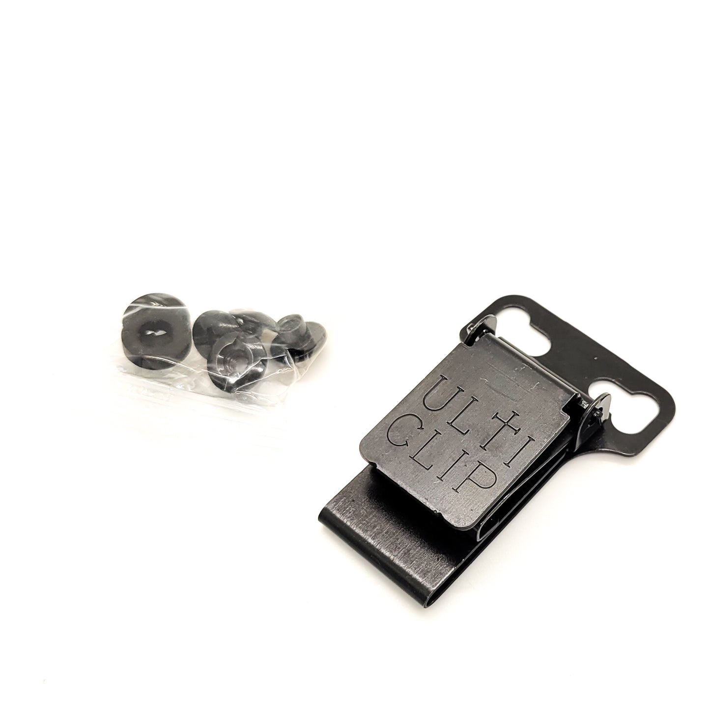 UltiTuck combines 3 features in 1 clip: tuckable design, beltless carry, and adjustable cant. Replaces most 2-hole attachments. Shop Four Brothers Holsters.