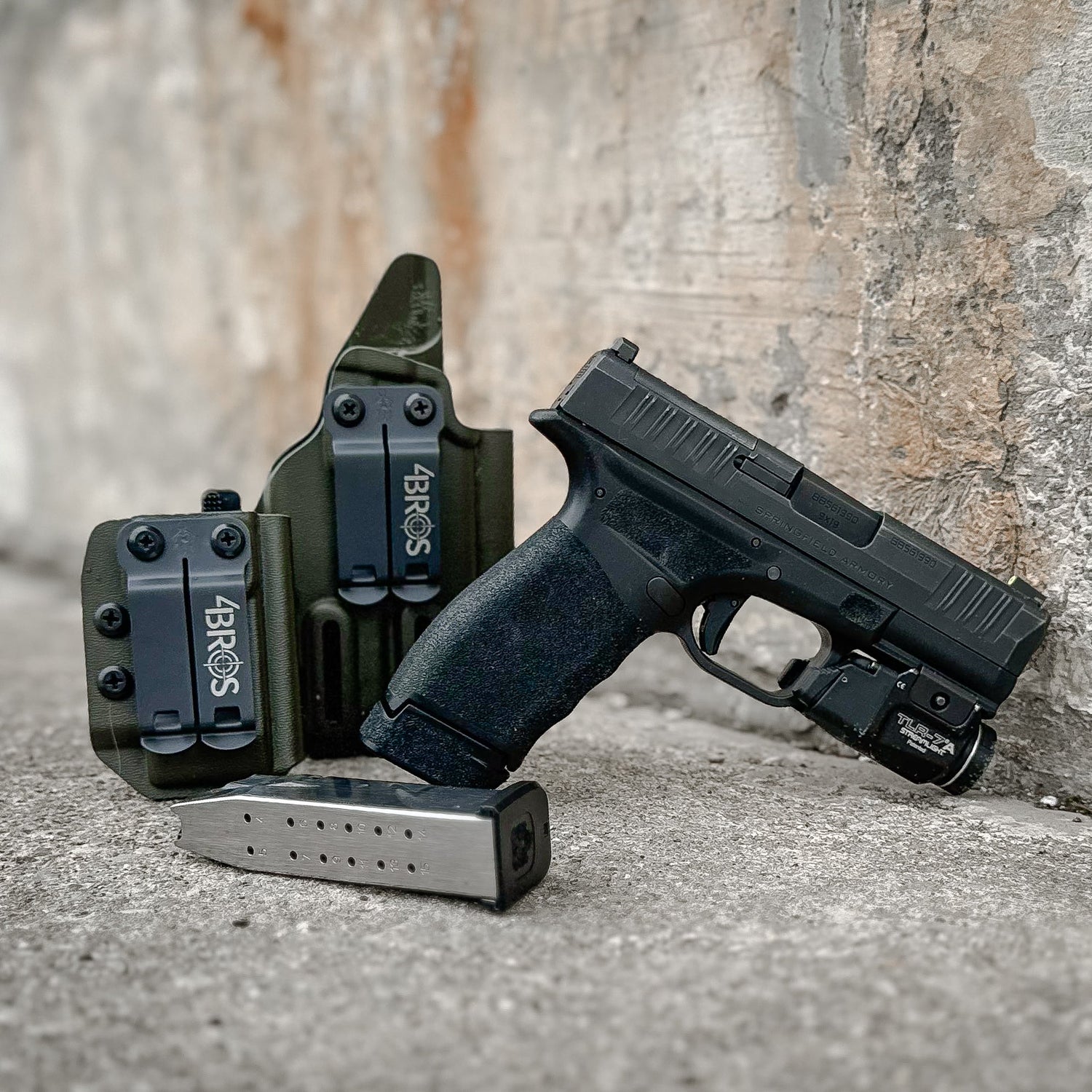 Hellcat Pro & TLR-7 A Combo Kit in OD Green