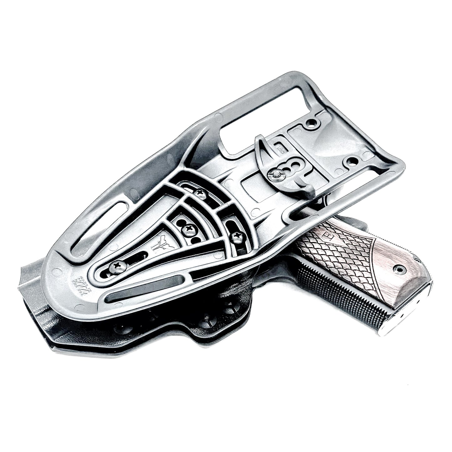1911 4.25" Commander Light Duty & Competition Outside Waistband (OWB) holster for Ruger, Kimber, S&W, & Rock Island pistols. Adjustable retention, Made in USA