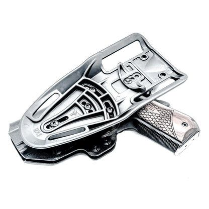 1911 4.25" Commander Light Duty & Competition Outside Waistband (OWB) holster for Ruger, Kimber, S&W, & Rock Island pistols. Adjustable retention, Made in USA