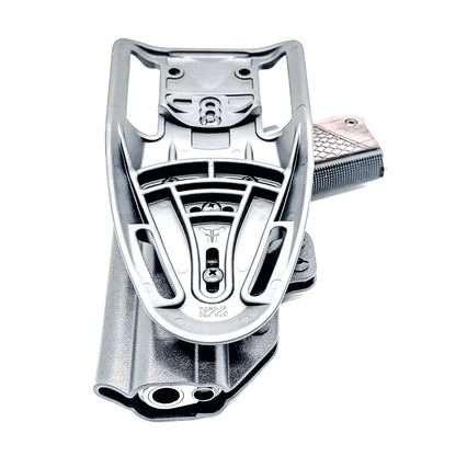 1911 4.25" Commander Light Duty & Competition Outside Waistband (OWB) holster for Ruger, Kimber, S&W, & Rock Island pistols. Adjustable retention, Made in USA
