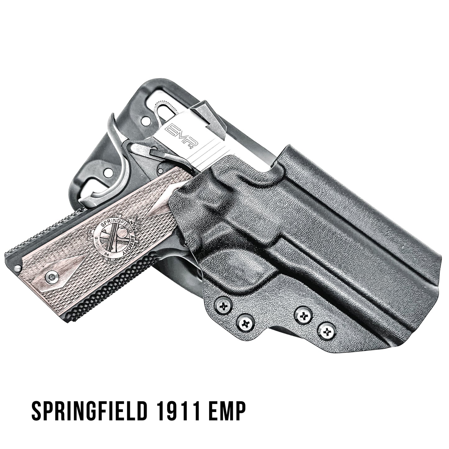 1911 4.25" Commander Light Duty & Competition Outside Waistband (OWB) holster for Ruger, Kimber, S&W, & Rock Island pistols. Adjustable retention, Made in USA