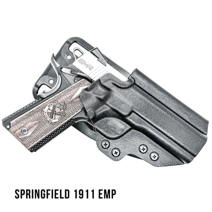 1911 4.25" Commander Light Duty & Competition Outside Waistband (OWB) holster for Ruger, Kimber, S&W, & Rock Island pistols. Adjustable retention, Made in USA