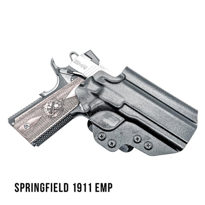 4.25" 1911 Outside Waistband (OWB) Holster, adjustable retention, open muzzle, high sweat shield, .093" thick material, Made in USA. (Ruger, S&W, Rock Island)