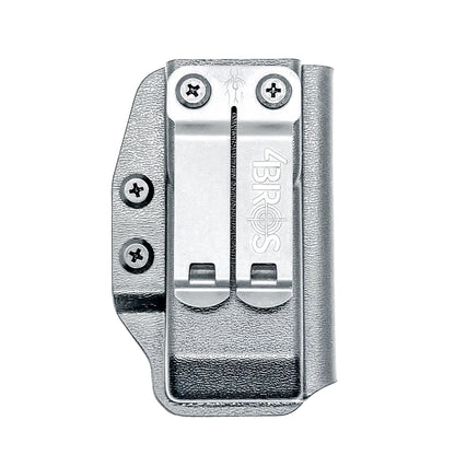 For the Best, most durable, Kydex IWB AIWB appendix inside waistband magazine pouch carrier or holster for the 2011 mags, shop Four Brothers 4BROS Holsters.