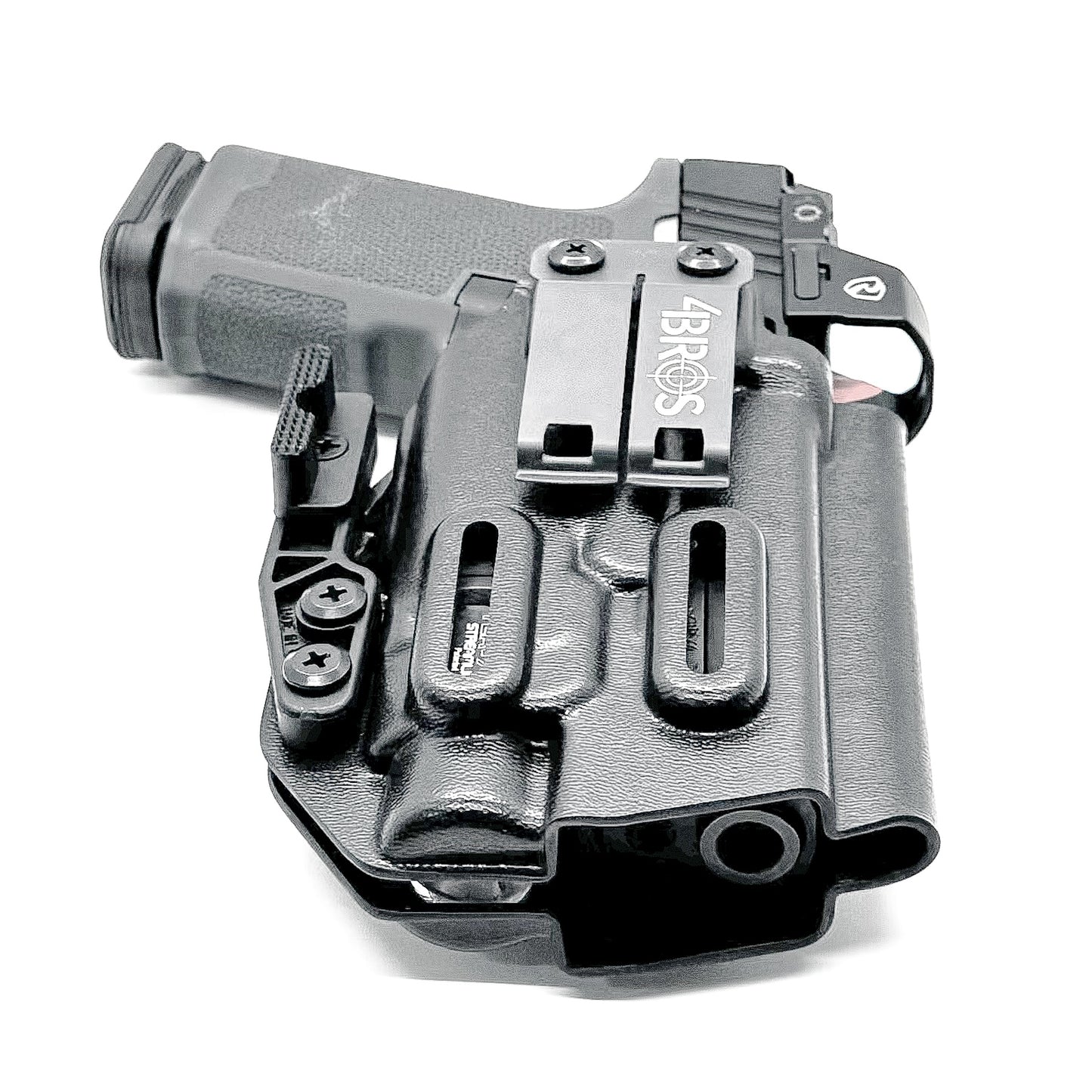 For the Best, most comfortable Inside Waistband IWB AIWB Appendix Kydex holster for the Ruger RXM with the Streamlight TLR-7 HL-X, TLR-7 X A, shop Four Brothers