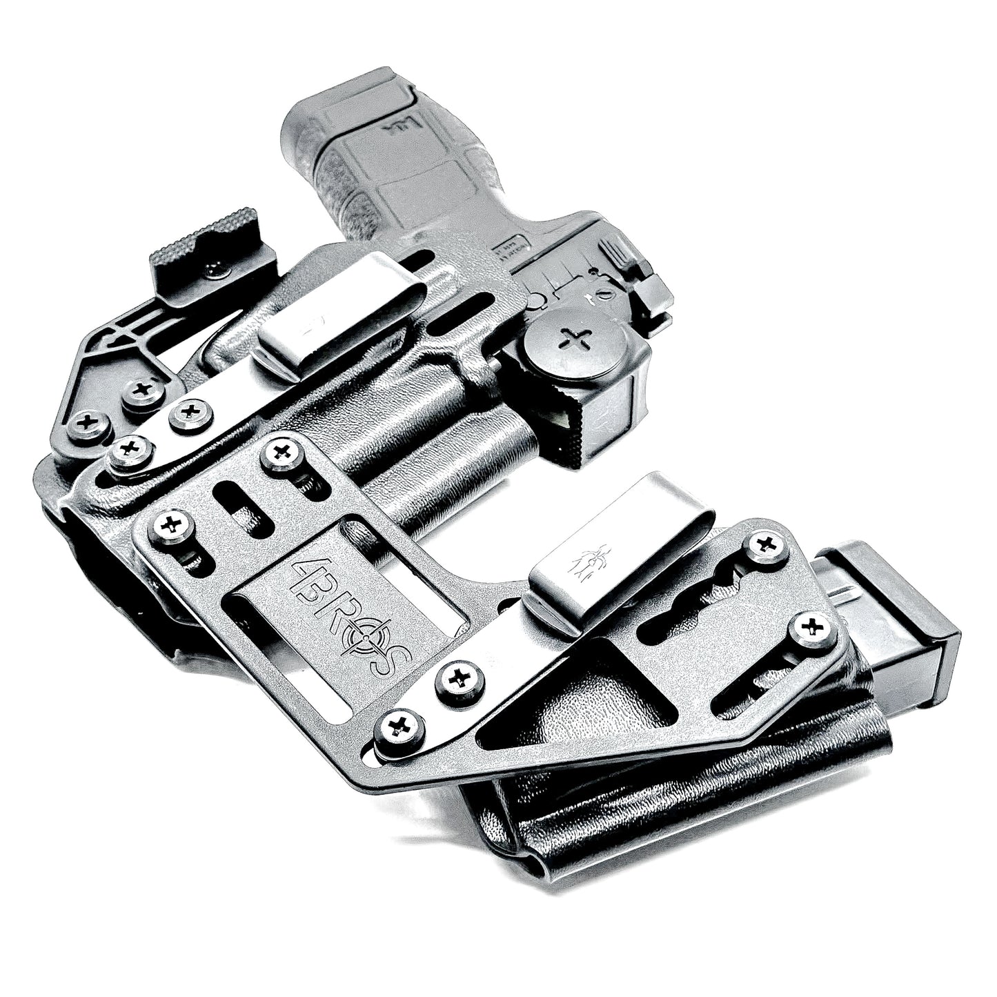 H&K VP9CC IWB RaceCar Appendix Rig. Inside Waistband sidecar holster and magazine carrier system with adjustable spacing, optics compatibility, and comfort.