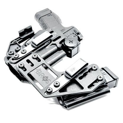 H&K VP9CC IWB RaceCar Appendix Rig. Inside Waistband sidecar holster and magazine carrier system with adjustable spacing, optics compatibility, and comfort.