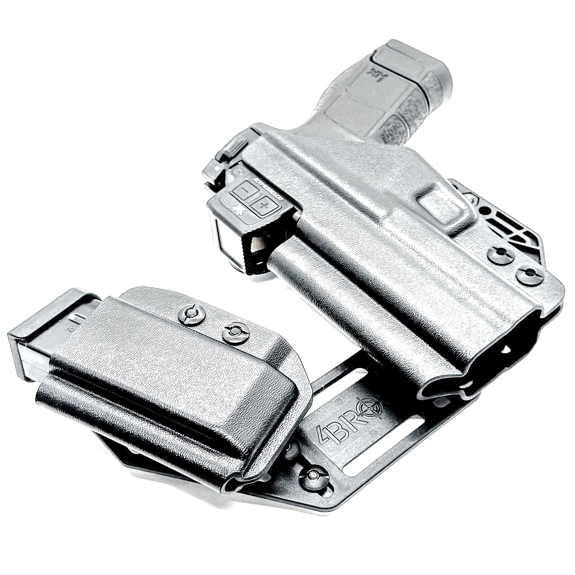 H&K VP9CC IWB RaceCar Appendix Rig. Inside Waistband sidecar holster and magazine carrier system with adjustable spacing, optics compatibility, and comfort.