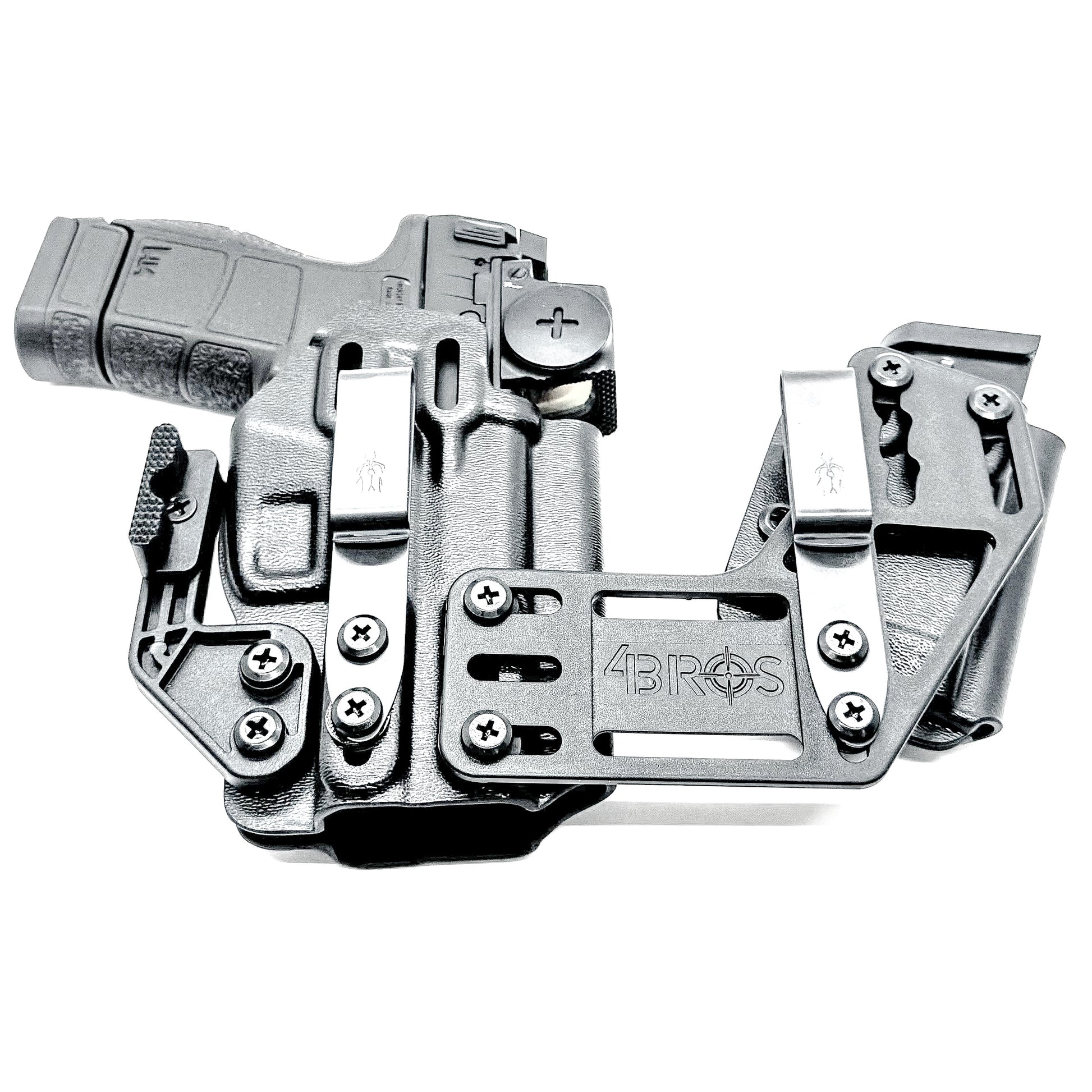 H&K VP9CC IWB RaceCar Appendix Rig. Inside Waistband sidecar holster and magazine carrier system with adjustable spacing, optics compatibility, and comfort.