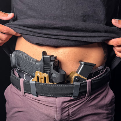 4BROS Holster Wedge in use with a RaceCar Appendix Rig
