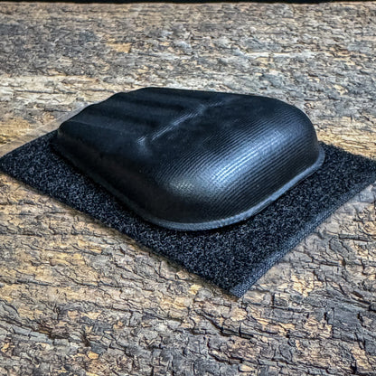 Compression-formed 4Bros Holster Wedge with textured airflow surface and hook and loop attachment 