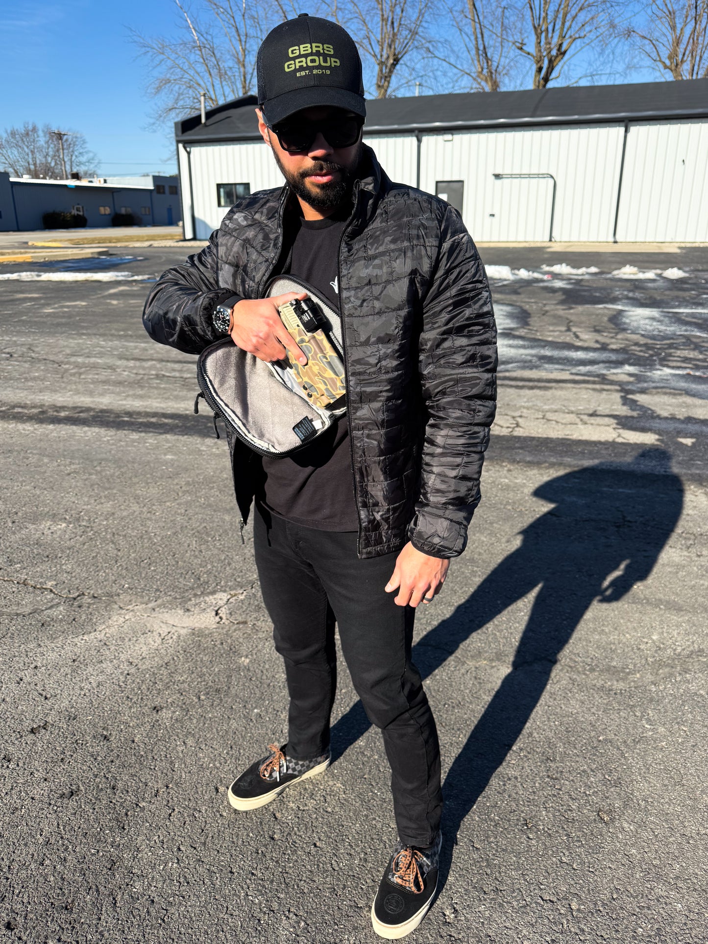 4BROS Hook & Loop Holster Mount for Backpacks & Sling Bags