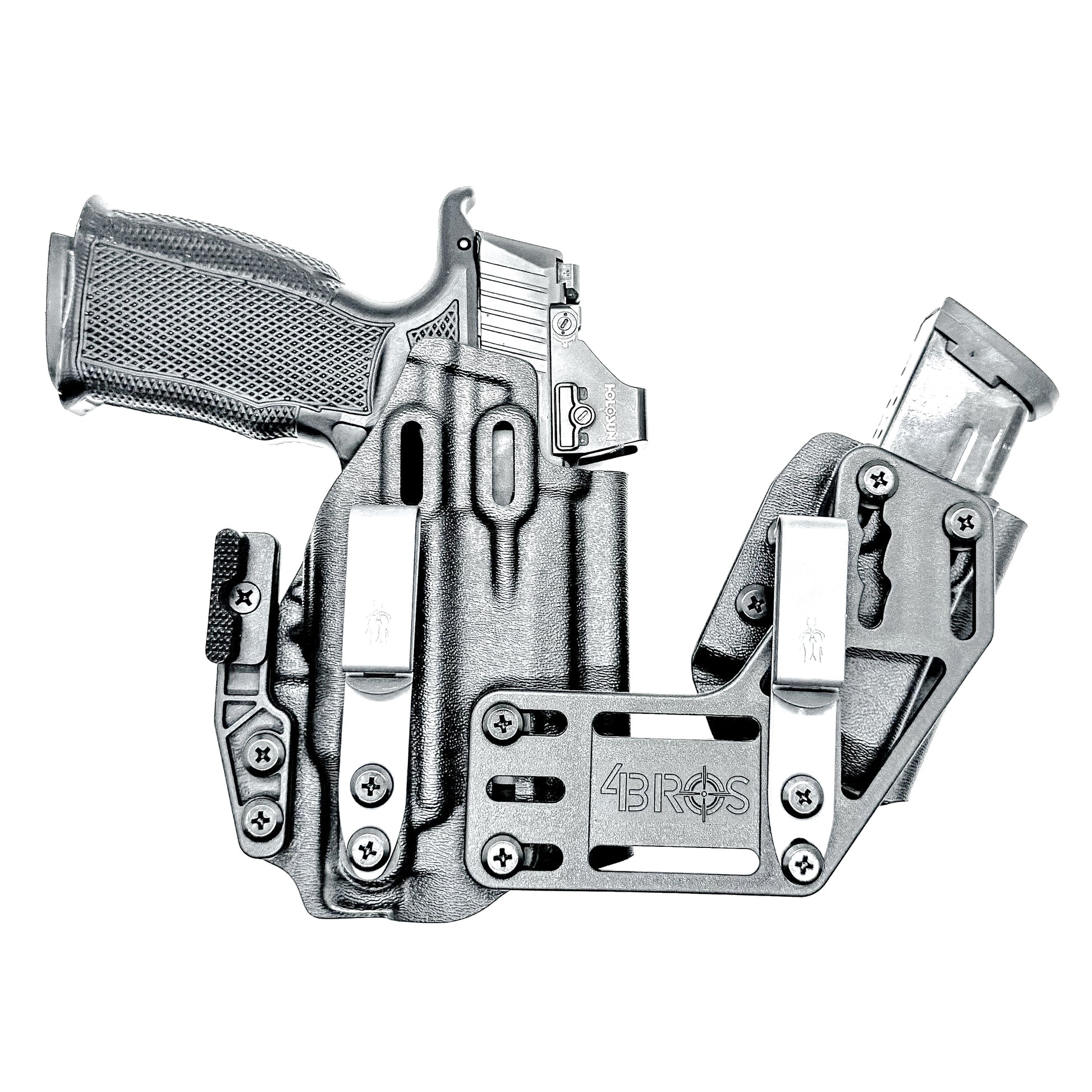 4BROS Icarus Precision P365 RaceCar Appendix Rig combines comfortable Inside Waistband carry with an adjustable IWB appendix holster design.