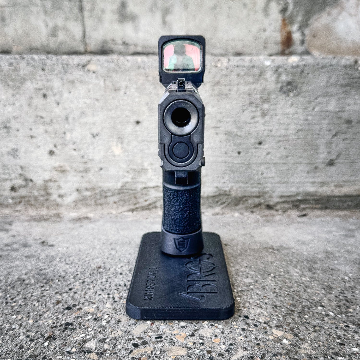 3D printed Kimber 2K11 pistol stand made from durable PETG. Perfect for firearm display, gun safe storage, and organizing your Kimber 2K11.