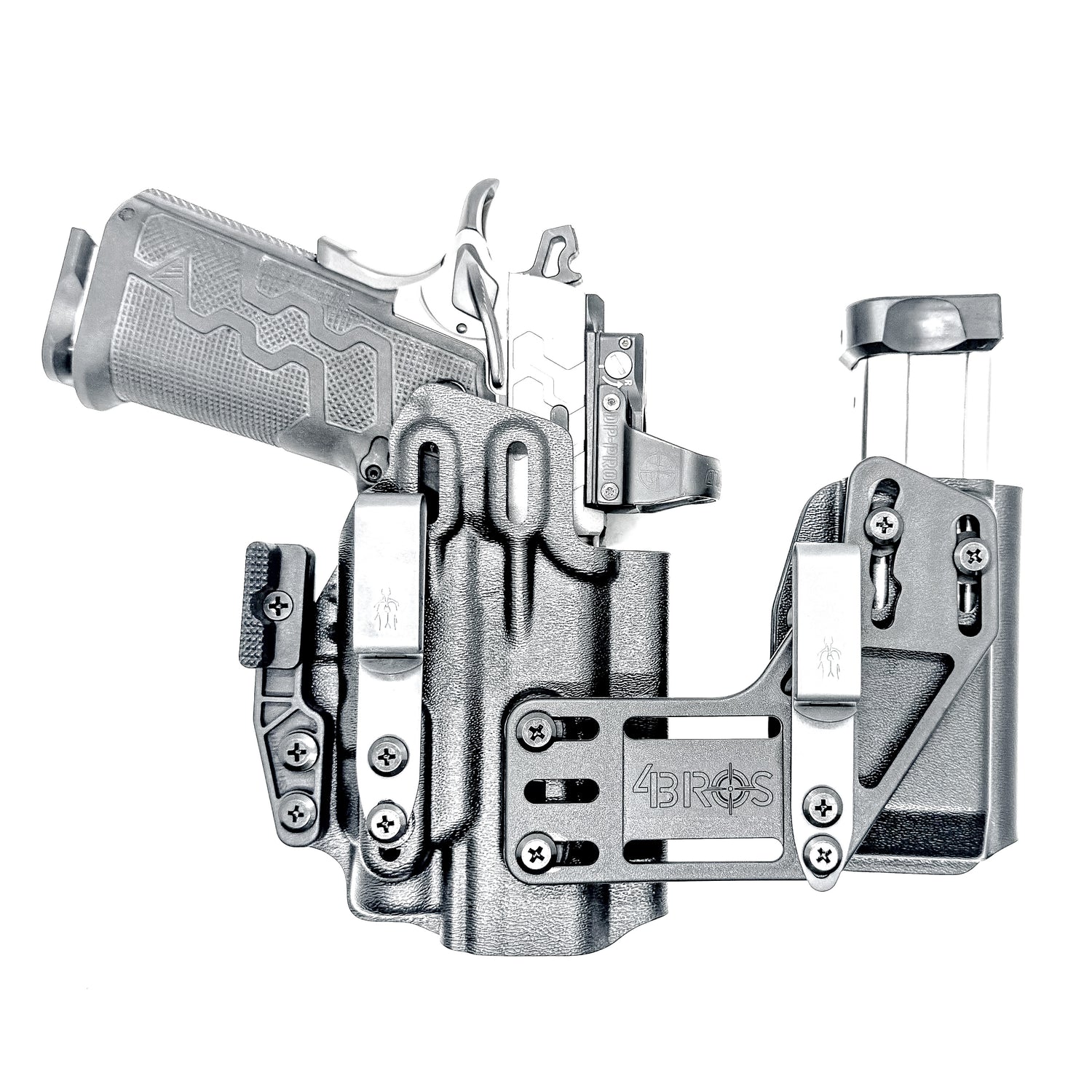 4BROS Kimber 2K11 RaceCar Appendix Rig delivers comfortable Inside Waistband carry with an adjustable IWB sidecar design