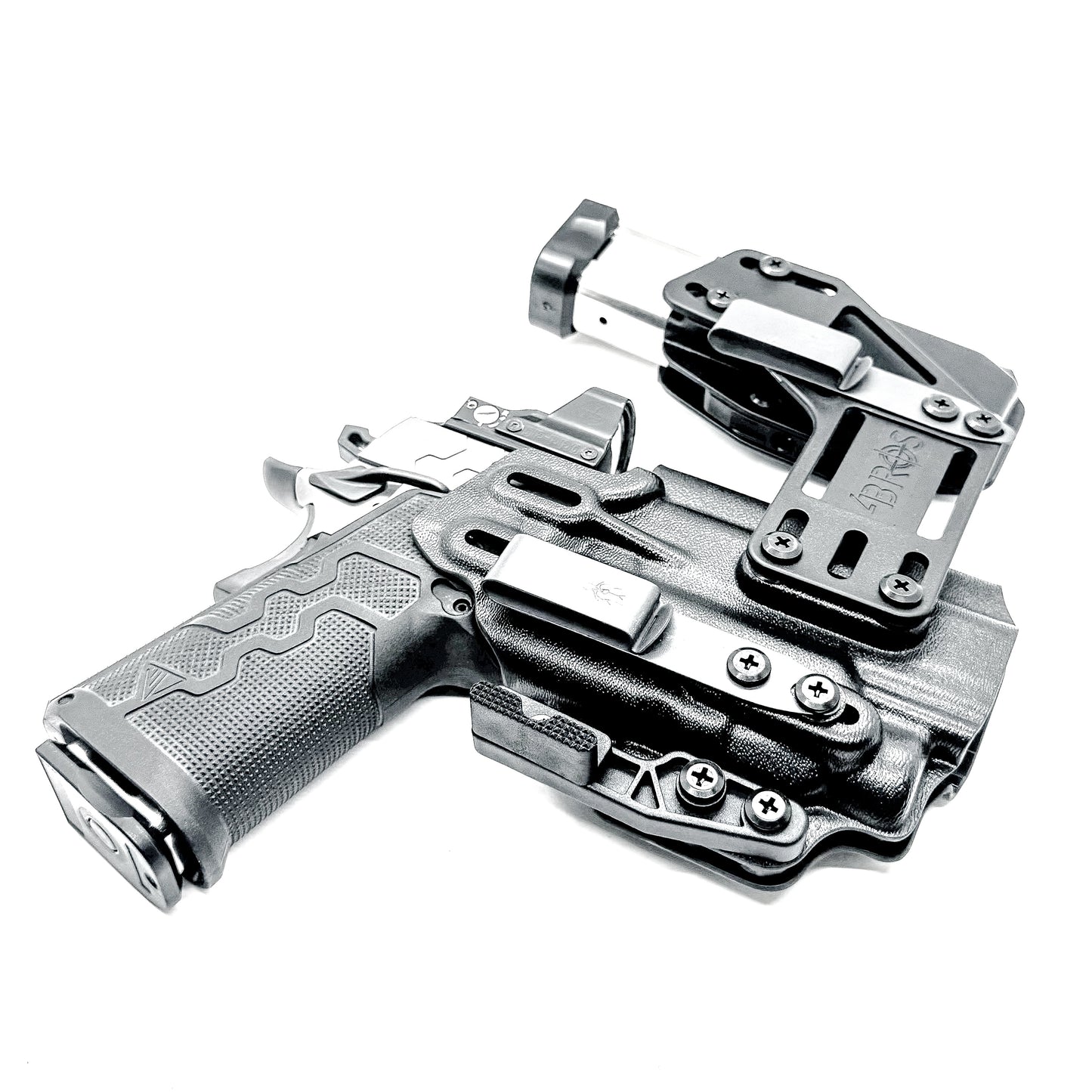 4BROS Kimber 2K11 RaceCar Appendix Rig delivers comfortable Inside Waistband carry with an adjustable IWB sidecar design