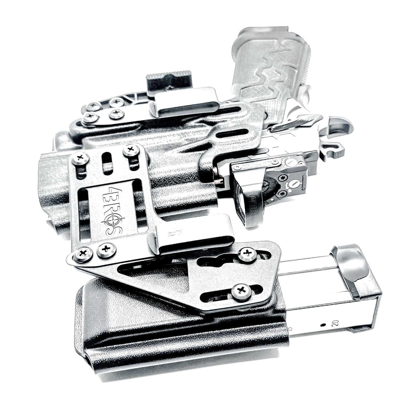 4BROS Kimber 2K11 RaceCar Appendix Rig delivers comfortable Inside Waistband carry with an adjustable IWB sidecar design