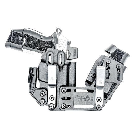 Kimber CDS9 IWB RaceCar Appendix Rig. Inside Waistband sidecar holster and magazine carrier system with adjustable spacing, optics compatibility, and comfort.