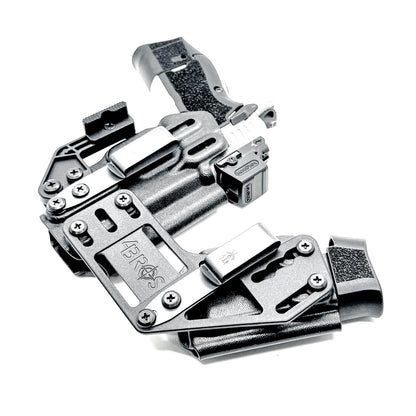 Kimber CDS9 IWB RaceCar Appendix Rig. Inside Waistband sidecar holster and magazine carrier system with adjustable spacing, optics compatibility, and comfort.