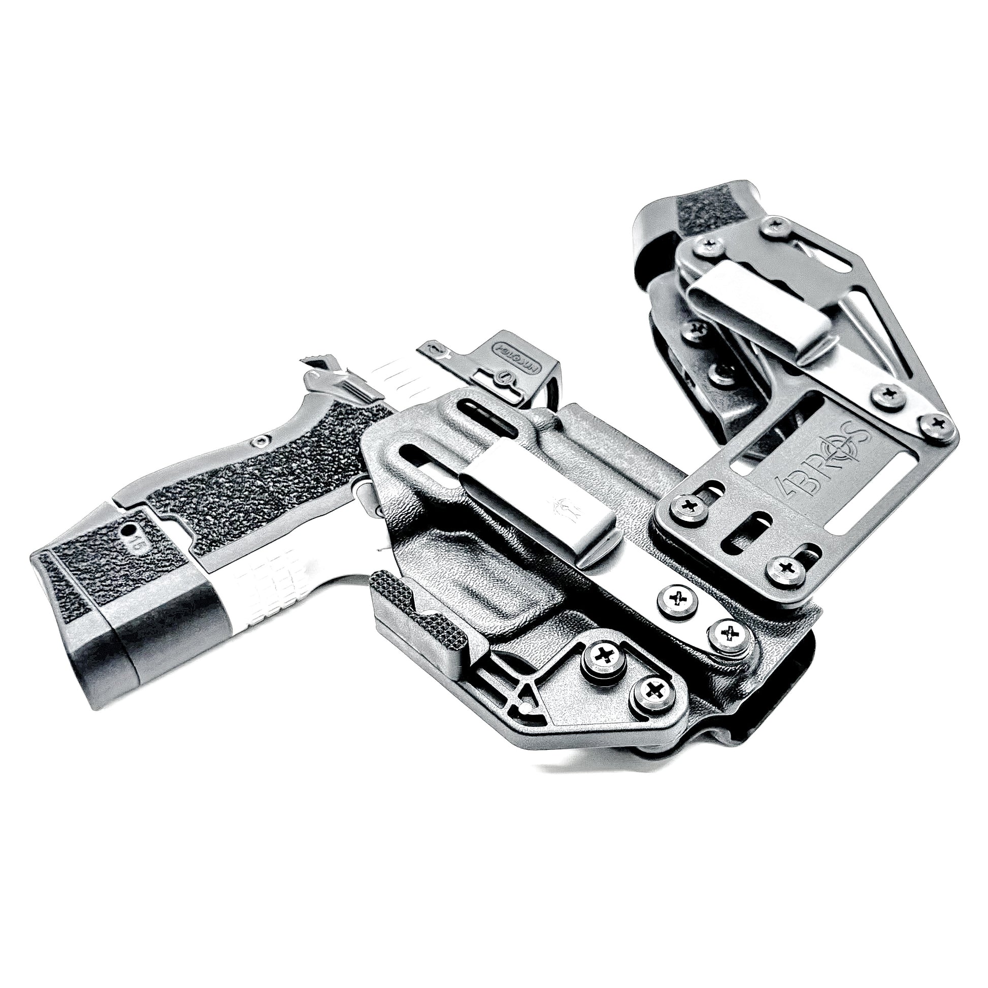 Kimber CDS9 IWB RaceCar Appendix Rig. Inside Waistband sidecar holster and magazine carrier system with adjustable spacing, optics compatibility, and comfort.