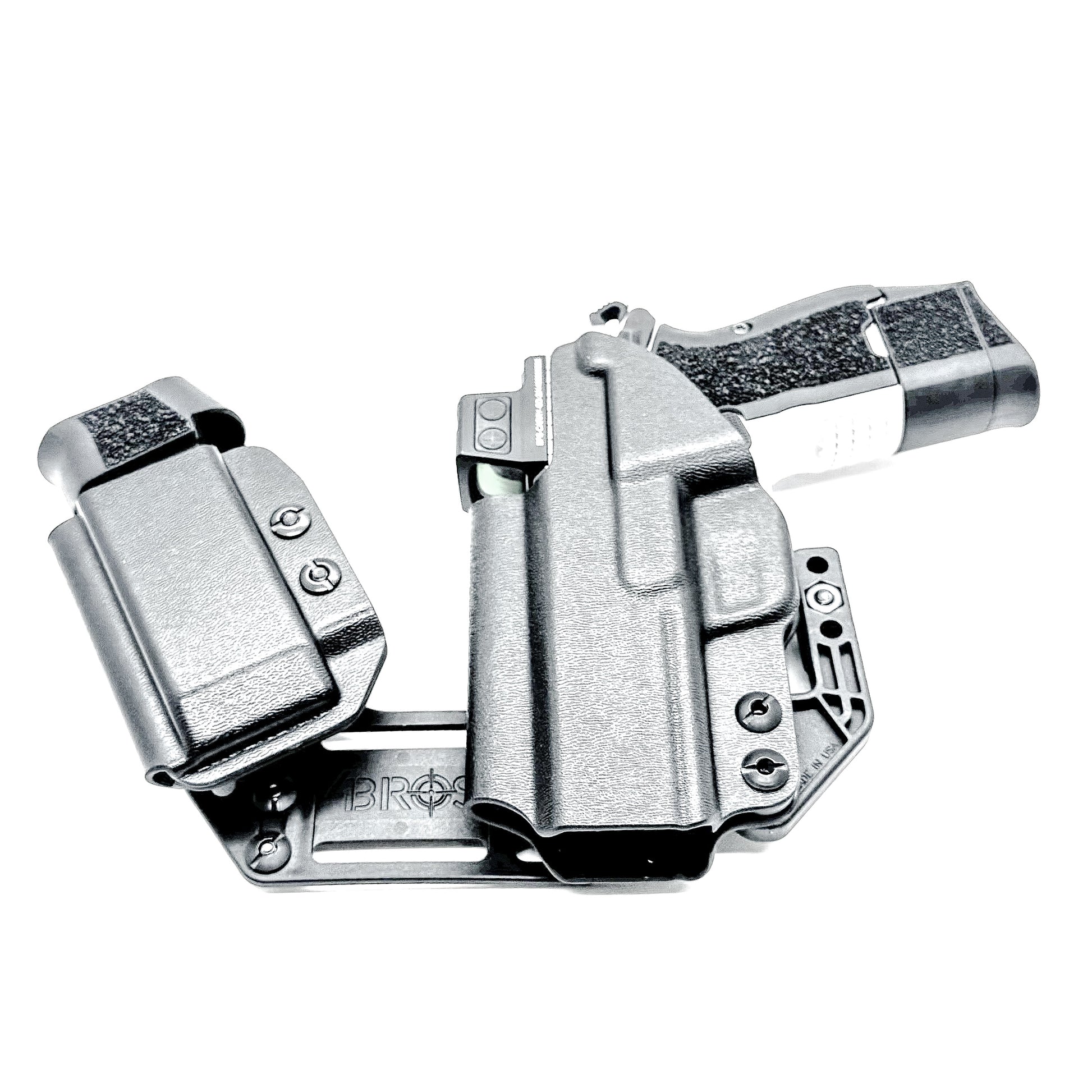 Kimber CDS9 IWB RaceCar Appendix Rig. Inside Waistband sidecar holster and magazine carrier system with adjustable spacing, optics compatibility, and comfort.