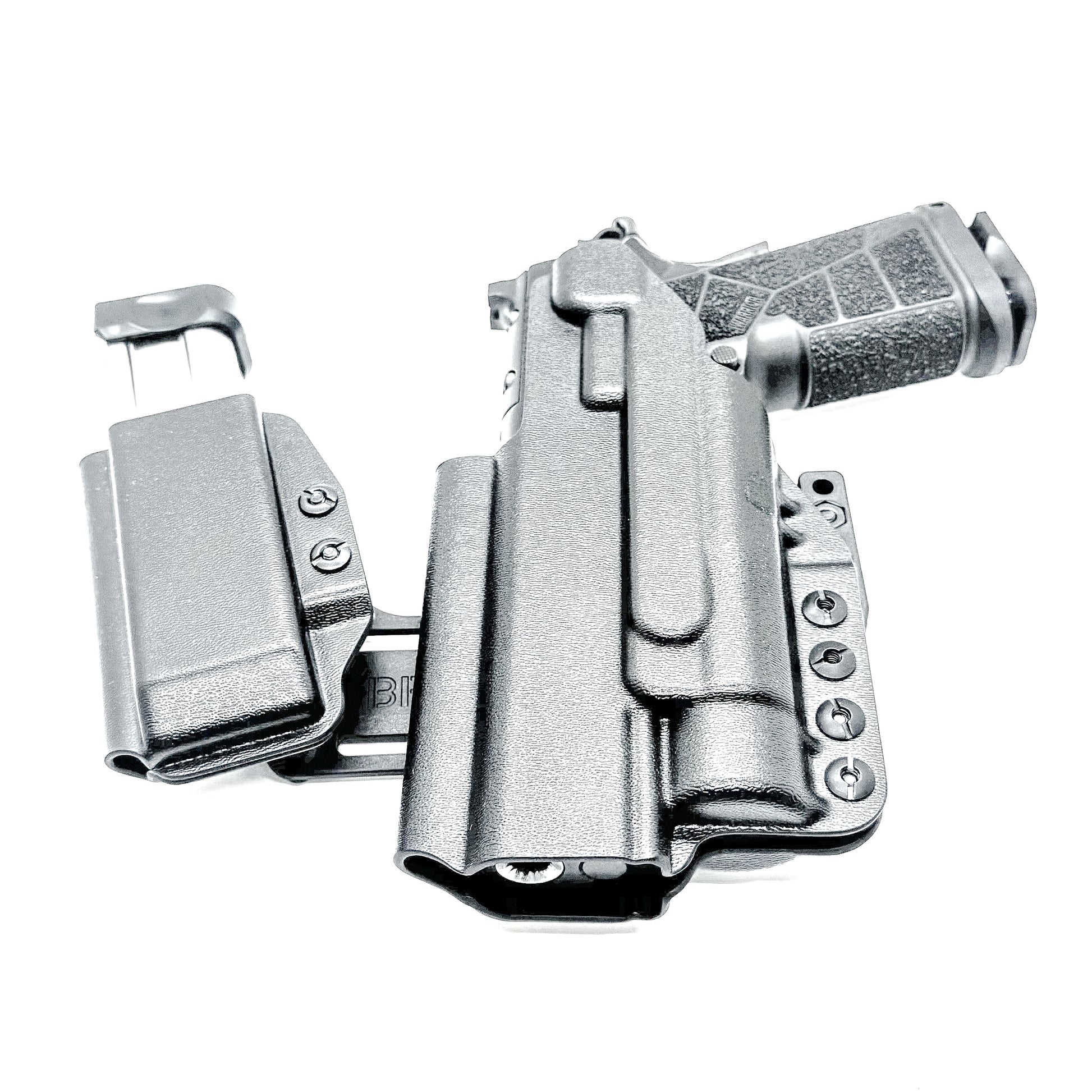 Kimber DS Warrior IWB Inside Waistband appendix holster with adjustable RaceCar sidecar, premium Kydex construction, optics-ready fit, and all-day comfort.