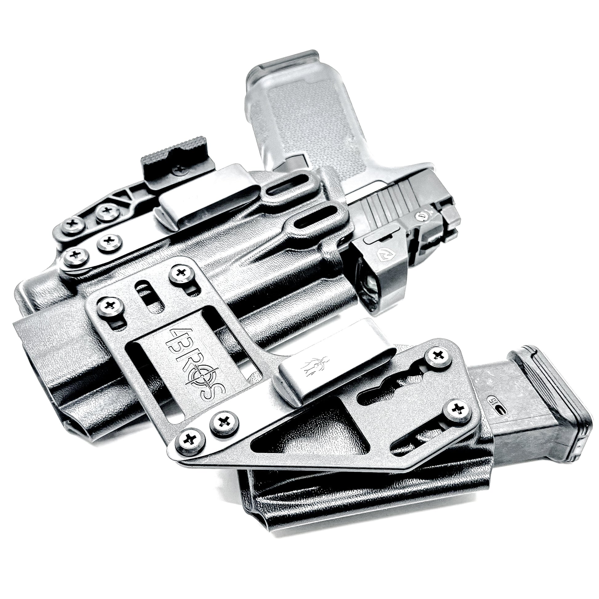 4BROS Ruger RXM RaceCar Appendix Rig combines comfortable Inside Waistband carry with an adjustable IWB appendix holster design.