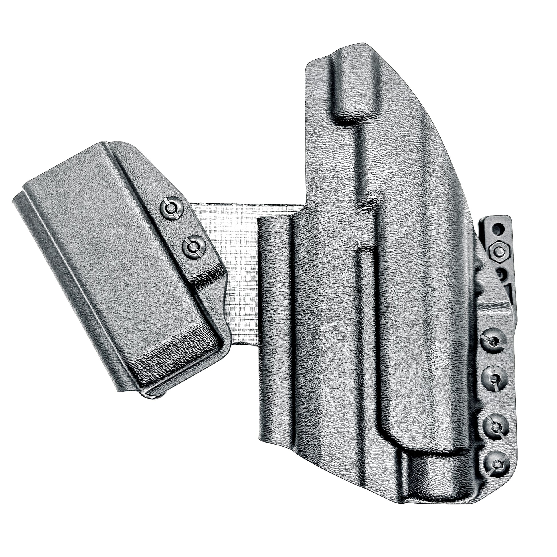 Sig P211 Appendix Carry IWB holster. Inside Waistband DadBod appendix holster with adjustable sidecar, light-bearing compatibility, and all-day comfort.