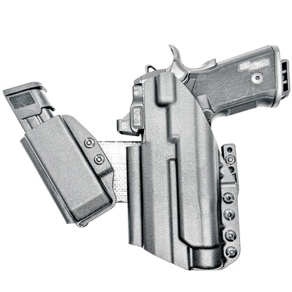 Sig P211 Appendix Carry IWB holster. Inside Waistband DadBod appendix holster with adjustable sidecar, light-bearing compatibility, and all-day comfort.