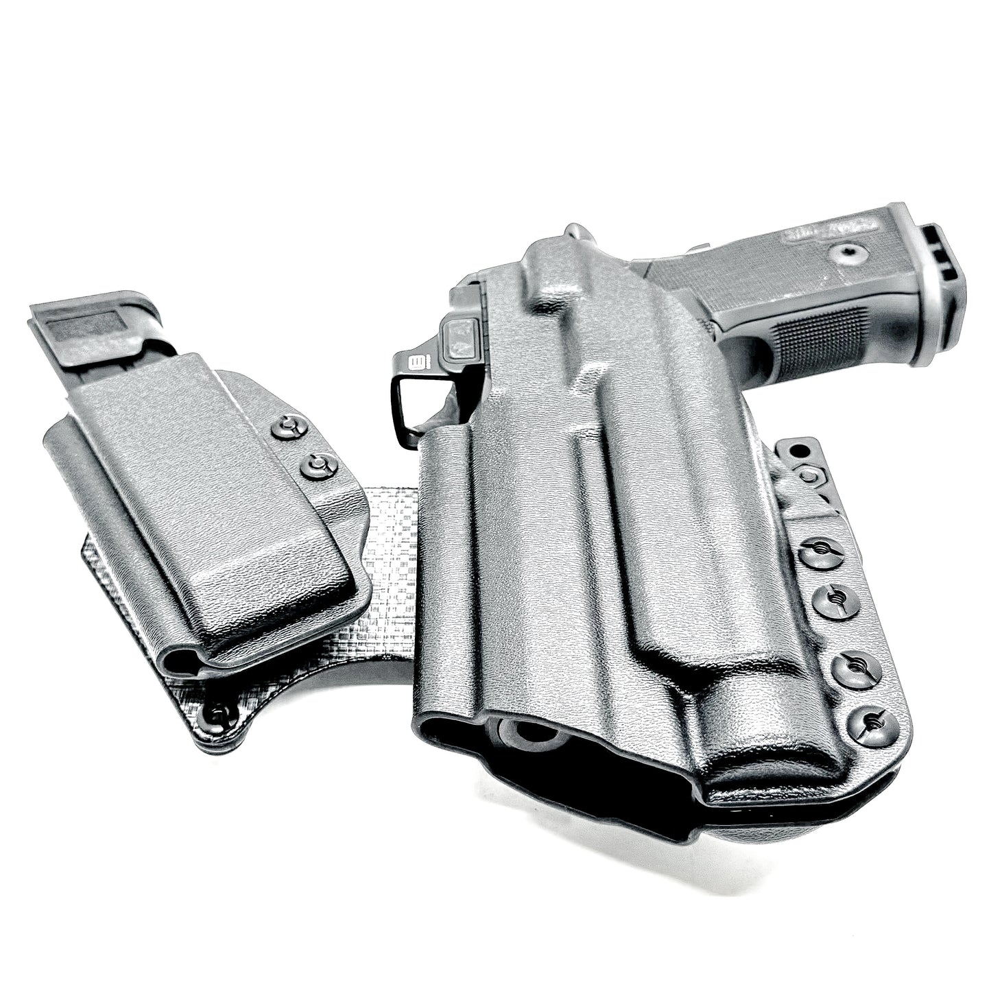 Sig P211 Appendix Carry IWB holster. Inside Waistband DadBod appendix holster with adjustable sidecar, light-bearing compatibility, and all-day comfort.