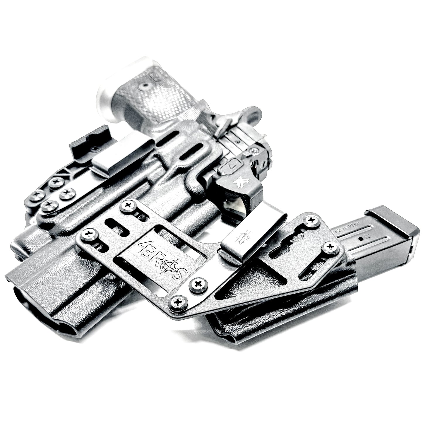 4BROS Sig Sauer P211 and Streamlight TLR-7 HL-X RaceCar Appendix Rig combines comfortable Inside Waistband carry with an adjustable IWB appendix holster for concealed carry