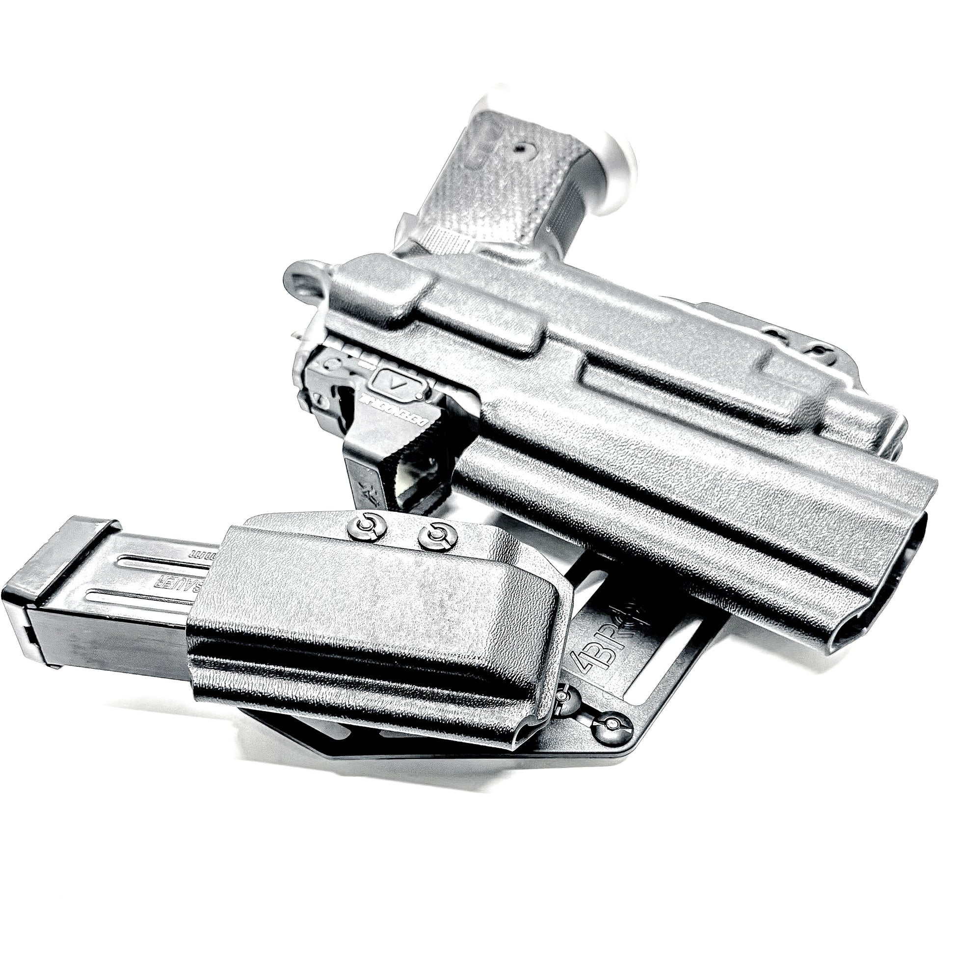 4BROS Sig Sauer P211 and Streamlight TLR-7 HL-X RaceCar Appendix Rig combines comfortable Inside Waistband carry with an adjustable IWB appendix holster for concealed carry