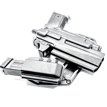 4BROS Sig Sauer P211 and Streamlight TLR-7 HL-X RaceCar Appendix Rig combines comfortable Inside Waistband carry with an adjustable IWB appendix holster for concealed carry