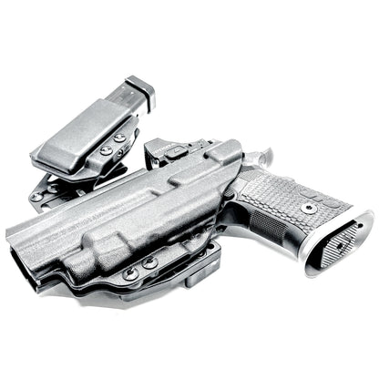 4BROS Sig Sauer P211 and Streamlight TLR-7 HL-X RaceCar Appendix Rig combines comfortable Inside Waistband carry with an adjustable IWB appendix holster for concealed carry