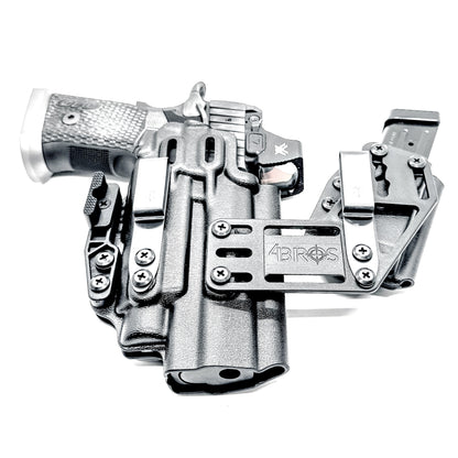4BROS Sig Sauer P211 and Streamlight TLR-7 HL-X RaceCar Appendix Rig combines comfortable Inside Waistband carry with an adjustable IWB appendix holster for concealed carry